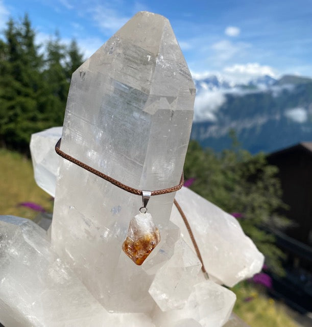 Citrin natur Anhänger