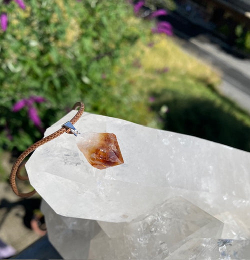 Citrin natur Anhänger