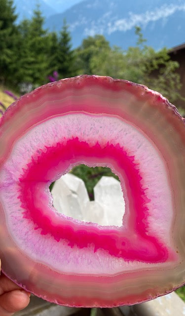 Achatscheibe Pink A-12