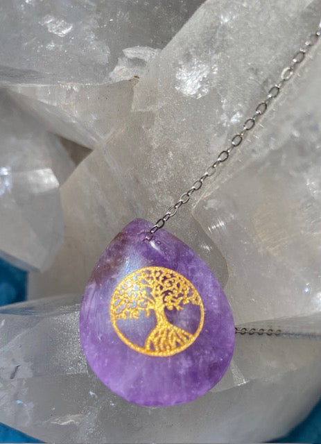 Amethyst Anhänger " Baum des Lebens"