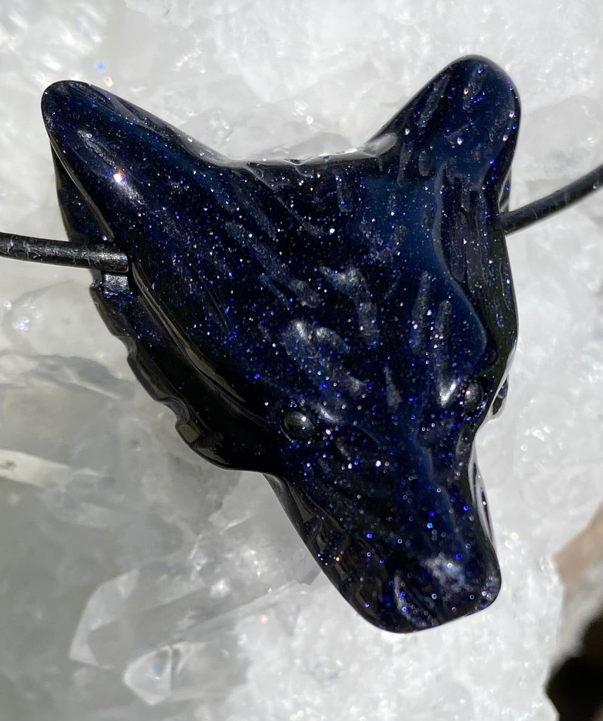 Wolfskopf Anhänger Blaufluss