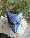 Lapis Lazuli Wolskopfanhänger