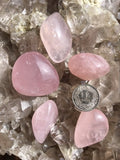 Rosenquarz Trommelstein
