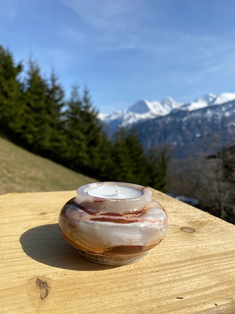 Teelicht Onyx