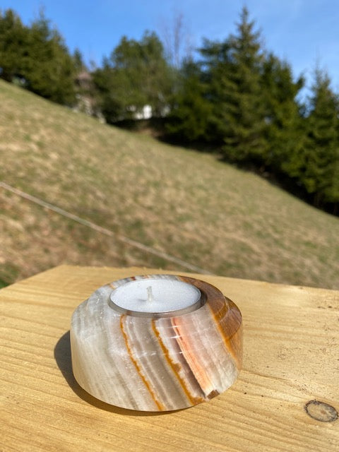 Teelicht Onyx